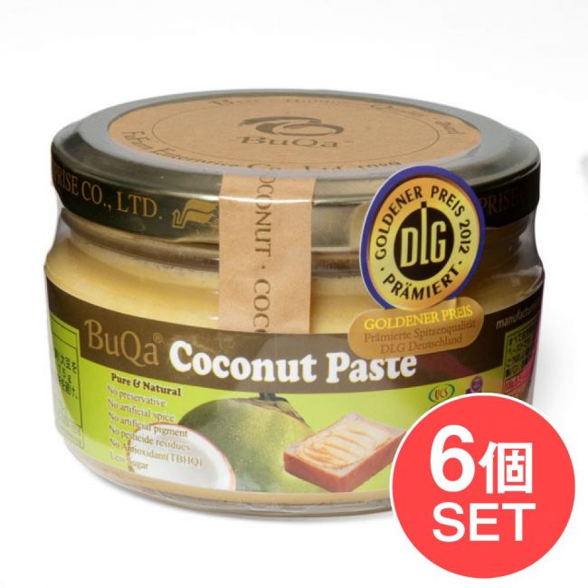【6個セット】ココナッツペースト 130g 【BuQa】の写真セット,ココナッツペースト,ジャム