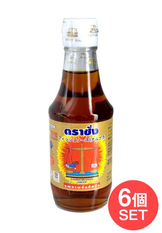 【6個セット】ナンプラー ゴールド - 高級フィッシュ ソース [200ml] 【バランス】の写真セット,バランス,ナンプラー,魚醤,タイ料理,ガパオ