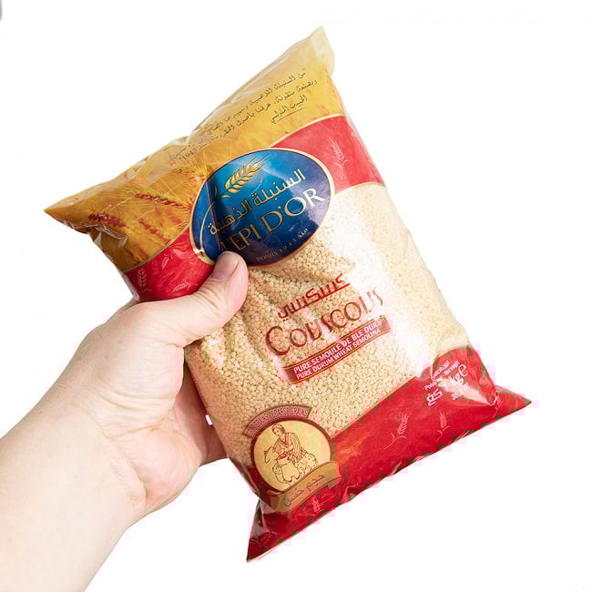 【6個セット】クスクス 大粒 - COUS COUS Large Grain　1kg  4 - 一人前約100gとして、約9〜10人分のクスクスを作ることが出来ます。