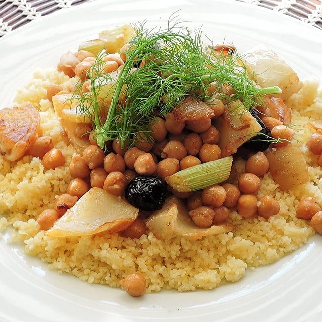 【6個セット】クスクス 大粒 - COUS COUS Large Grain　1kg  6 - 調理例