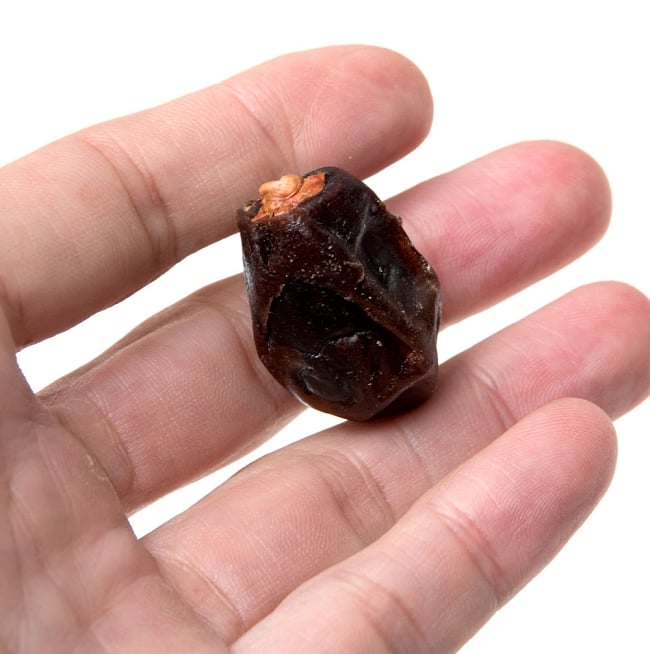 【6個セット】クナイジ種 種入・濃厚 粒デーツ - 250g【DATE CROWN】 5 - 一個を手にとって撮影しました