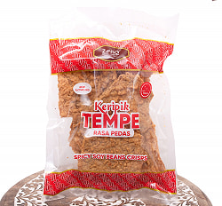 【6個セット】テンペ クリスピー スナック スパイシー味 - Keripik Tempe Pedas Poll 【Zona】 - サブ2
