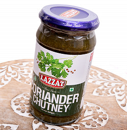 【6個セット】コリアンダーチャツネ - Coriander Chutney 430g 【LAZZAT】 - サブ3