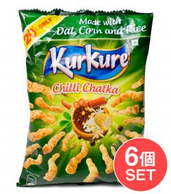 【6個セット】インドのスナック KurKure【Red Chilli Chakta味】
