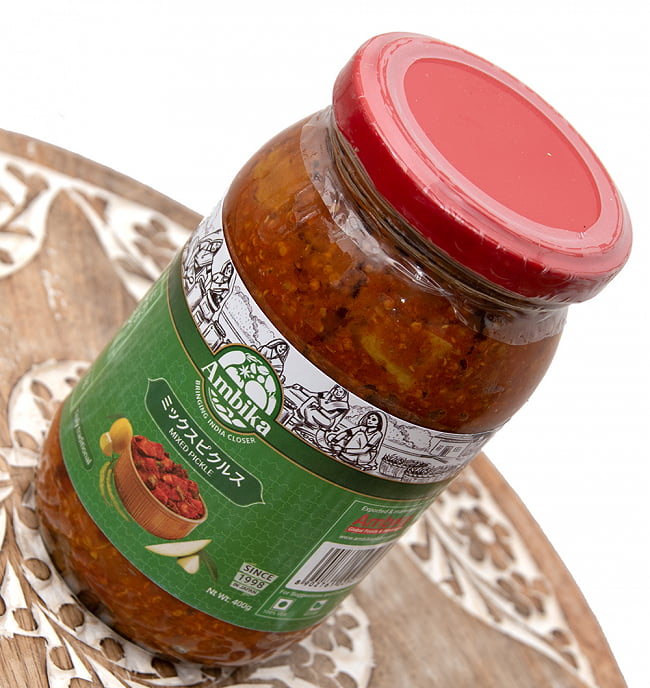 【6個セット】インドのピクルス （アチャール）ー ミックス 【RAJ】 4 - 斜めから撮影しました