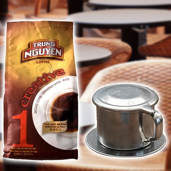 【フィルターと豆セット】ベトナム コーヒー クリエイティブ1 [250g]  【TRUNG NGUYEN】の写真1枚目です。セット,TRUNG NGUYEN,ベトナム料理,コーヒーコーヒーフィルター