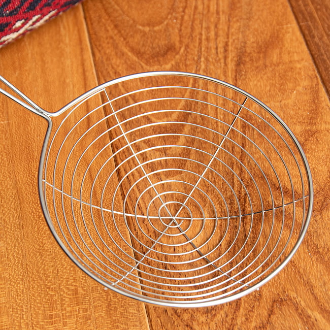 【3個セット】ベトナムの麺すくい(浅型)フォーやブンなどの湯切りに 3 - フォーなどの麺揚げにつかえます