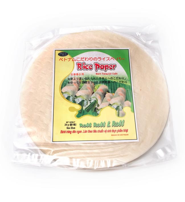 ライス ペーパー 22cm  【厚め約18枚入り】 BANH TRANG GOI CUONの商品写真 1枚目 パッケージが予告なく変更される場合がございます。