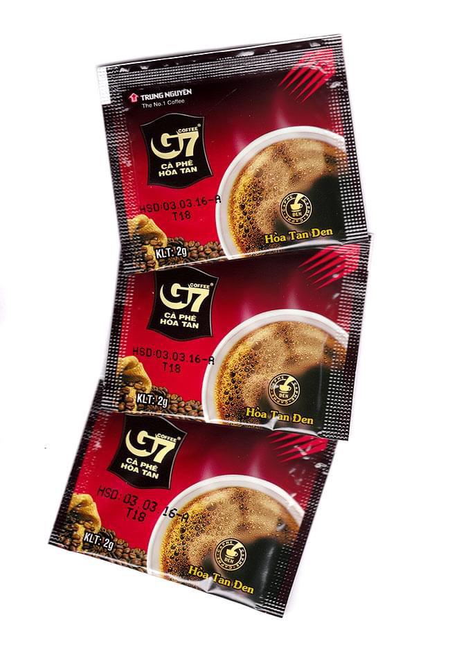 ベトナム インスタント コーヒー - G7 ブラック  15パック 【TRUNG NGUYEN】 2 - 1回分の小袋が15パック入っています。