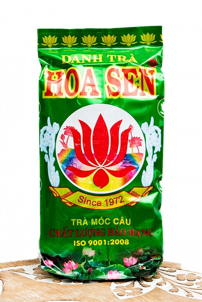 蓮茶 （蓮花茶） 茶葉タイプ 70ｇ 【DANH TRA】の写真1枚目です。かわいいパッケージですね。DANH TRA,ベトナム料理,ベトナム,蓮茶,茶葉タイプ
