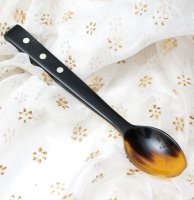 [大決算セール]水牛の角のロングスプーン[15.5cm x 3cm]