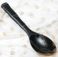 キャトルホーン　水牛の角のスプーン　美しいべっ甲模様[16.5cm×4cm](VN-TBLWR-29)