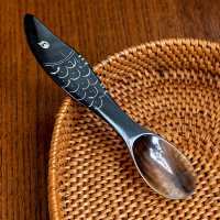 水牛の角のフィッシュスプーン[12.5cm x 3cm]