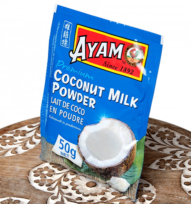 ココナッツミルク パウダー 50g - Coconut Milk Powder【AYAM】 2 - 斜めから撮影しました