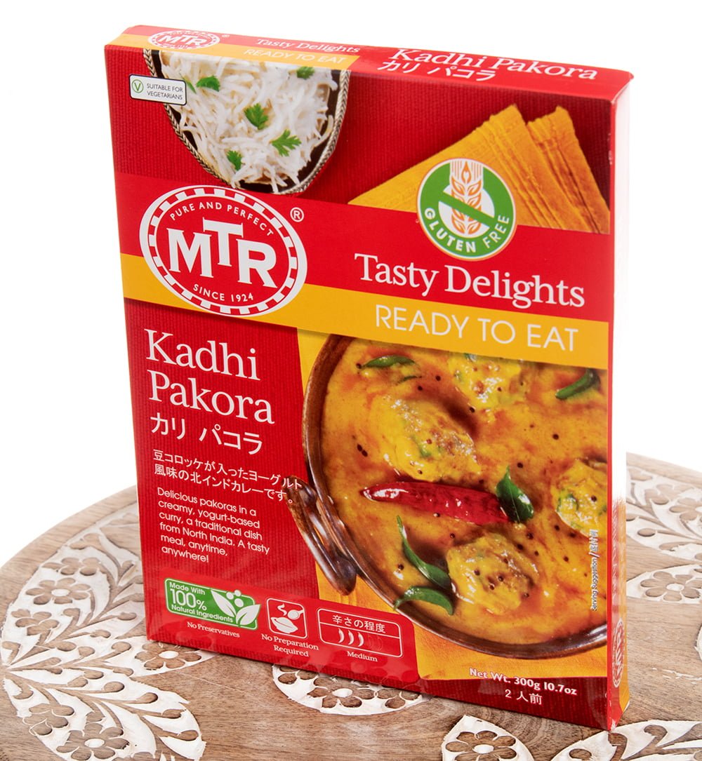 レトルトカレー　MTR　fd-inscry-286　野菜　アジアン食品　インド料理　エスニック食材　インド・アジア雑貨ティラキタ　Kadhi　Pakora　カリ　オクラ　パコラ　MTRカレー　通販