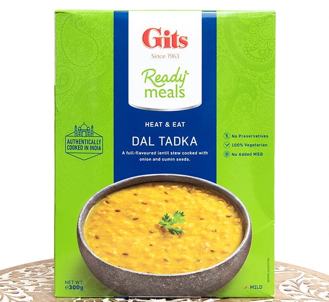 ダル　タドカ - Dal Tadka - シンプルなお豆のカレー 【Gits】の写真ダル,ダール,レンズ豆,Gits,インド料理,インド,レトルト