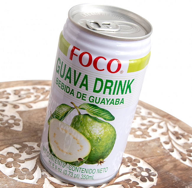 グアバジュース - GUAVA DRINK - FOCO[350ml] 2 - 斜めから撮影しました