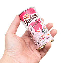 バダム ミルク ドリンク ローズ- Badam Drink roze 缶 180ml 凹みあり！ - サブ3
