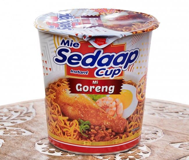 【Mie Sedaap】Mie Goreng インドネシア風焼きそばカップ ミーゴレン味の写真インドネシア料理,インドネシア,インスタント麺, オニオンチキン味,ハラル