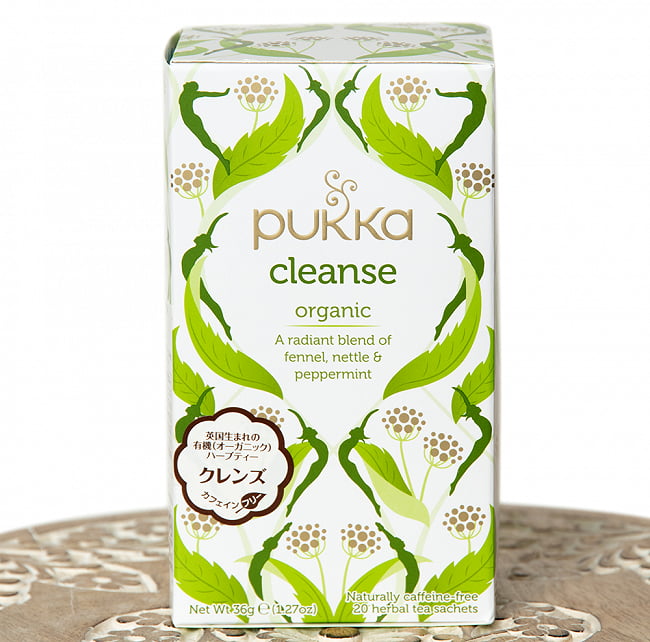 【PUKKA】cleanse -  クレンズ - オーガニックハーブティー(カフェインフリー) の写真1枚目です。オーガニックのハーブティーは香りが豊かで、風味も素晴らしいですハーブティー,アーユルヴェーダ,紅茶,パッカ,PUKKA,トゥルシー