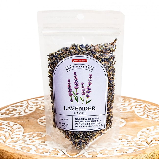 ラベンダー LAVENDER ハーブティー 20g【Tea Boutique】の写真1枚目です。パッケージ写真ですハーブ,ハーブティー,ティーバッグ,Tea Boutique,ラベンダー