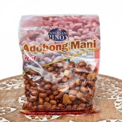 フィリピンのスナック アドボンマニ(ホット)  ニンニク風味のピリ辛揚げピーナッツ Adobong Mani