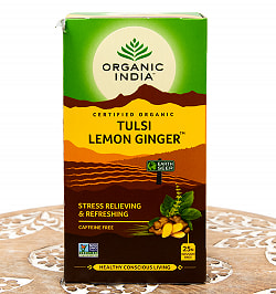 トゥルシーティ　レモンジンジャー TULSI LEMON GINGER  (25包) 【Organic India】(FD-LOJ-586)