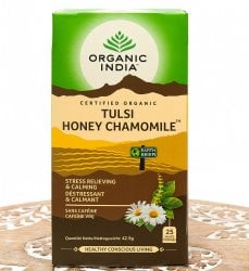 トゥルシーティ  ハニー カモミール HONEY CHAMOMILE(25包) 【Organic India】(FD-LOJ-591)