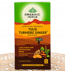 トゥルシーティ　 ターメリックジンジャー TULSI TURMELIC GINGER(25包) 【Organic India】の商品写真