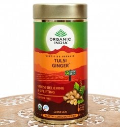 トゥルシーティ  ジンジャー TULSI GINGER(100g) 【Organic India】(FD-LOJ-596)