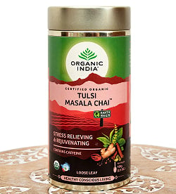 【送料無料・4個セット】トゥルシーティ　 マサラチャイ MASALA CHAI(100g) 【Organic India】の写真