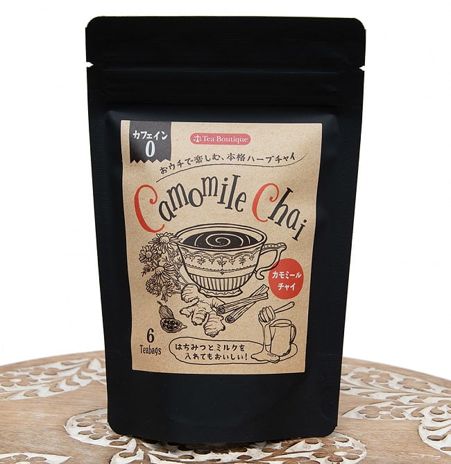 カモミールチャイ - Camomile Chai【6袋】 【Tea Boutique】の写真1枚目です。正面から撮影しましたインドのお茶,インド,チャイ,ティーバック,Tea Boutique,ティーブティック