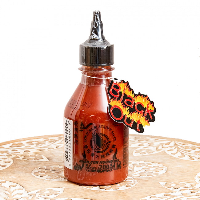 チリソース ［激辛ブラックアウト］ - シラチャー シリーズ 【200ml】 【Flying Goose】の写真Flying Goose,タイ料理,タイ,チリソース,激辛