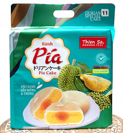 【3個セット】ドリアンケーキ(塩漬卵入り）400g　MUNG BEAN FRESH DURIANの写真