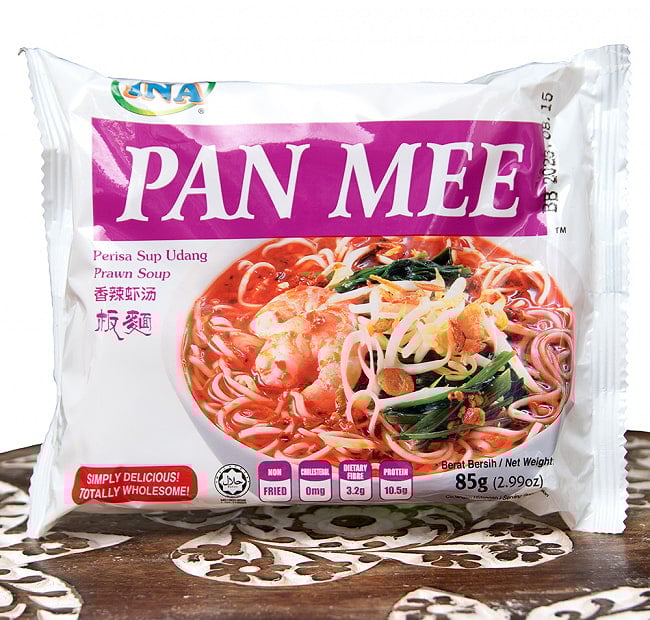 インスタントヌードル  - パンミースープ麺 - エビ味【INA】の写真インドネシア料理,インドネシア,インスタント,ヌードル,汁あり麺,ハラル