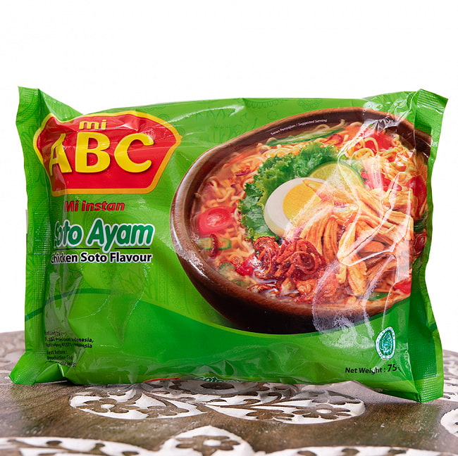SOTO AYAM - ソトアヤム味ラーメン[ABC Rasa Soto Ayam]の写真1枚目です。ピリ辛のチキン風味が特徴のソトアヤム味ラーメンですインドネシア料理,インドネシア,インスタント麺, ABC,ハラル