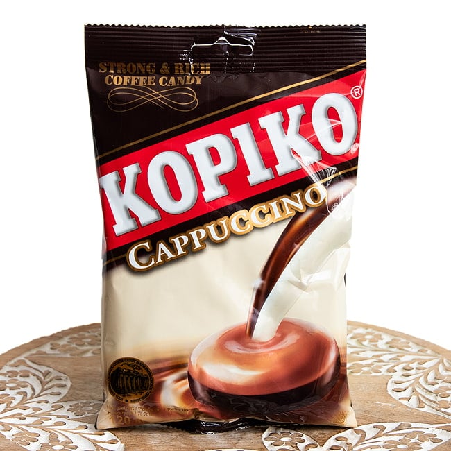 カプチーノキャンディ 袋入【コピコ】 の写真キャンディ, 飴, カプチーノ, コーヒー, 個包装, インドネシア, アジア, お菓子