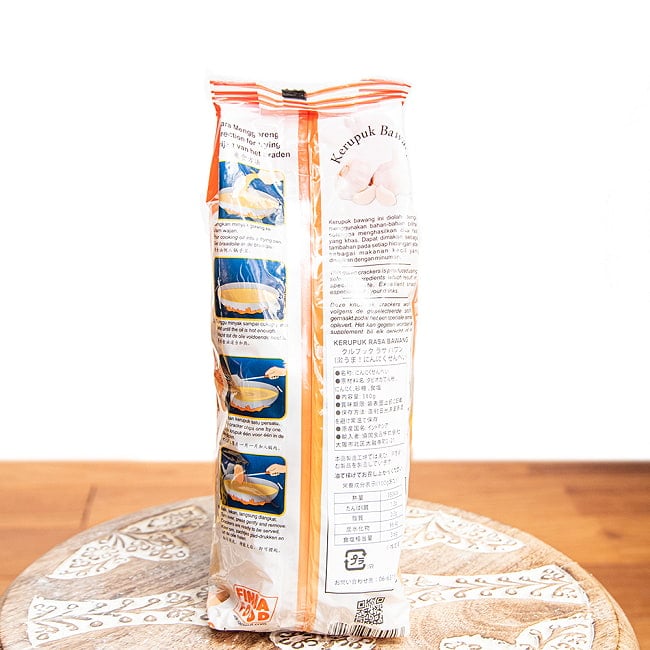 【FINNA】激うま！！にんにくせんべい GARLIC CRACKERS 380g 2 - 裏面です。