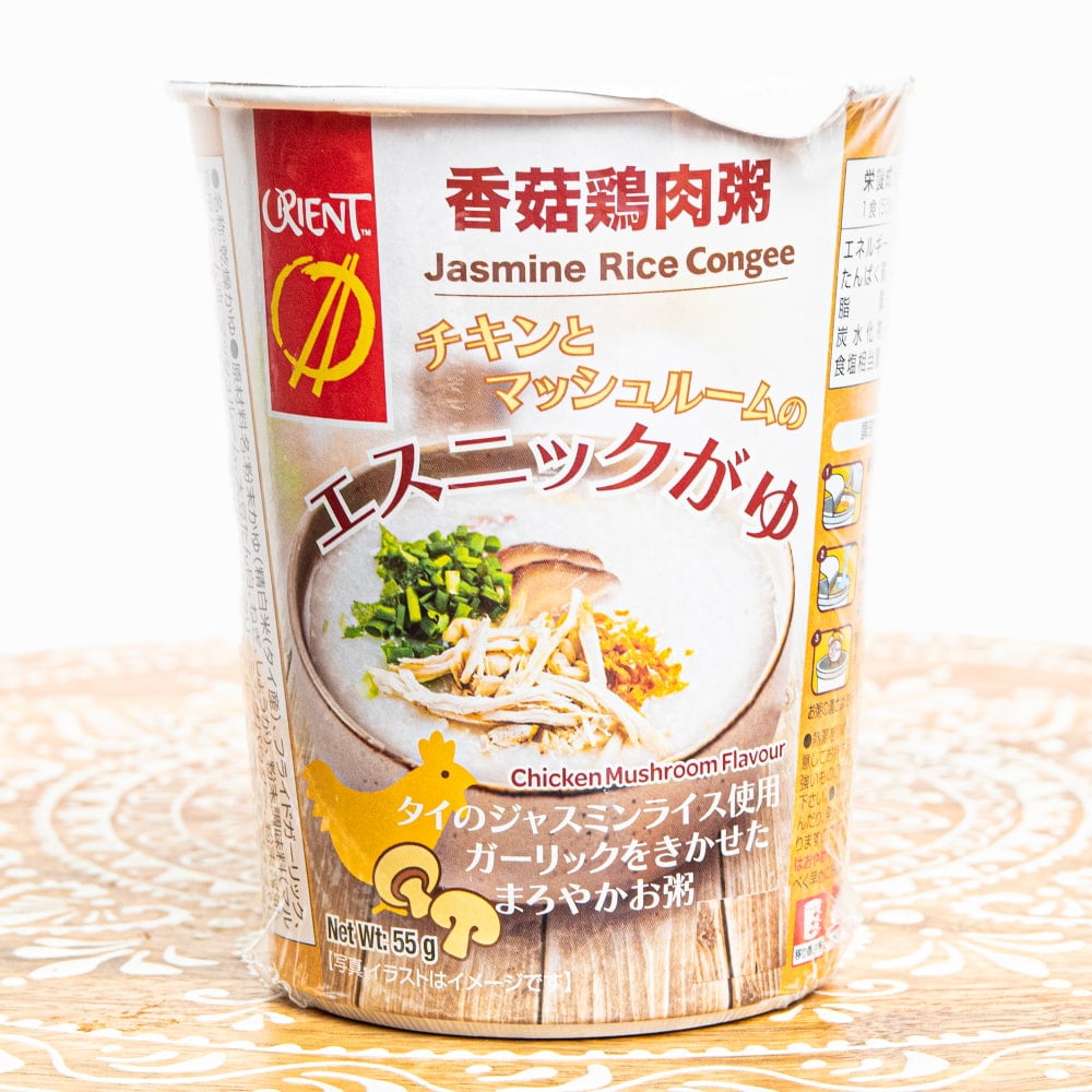 タイのおかゆ チキンとマッシュルームのやさしいガーリック風味1枚目の説明写真です