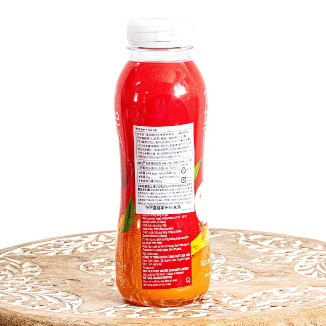 ライチティー TH true TEA - 350ml 2 - 裏面です。