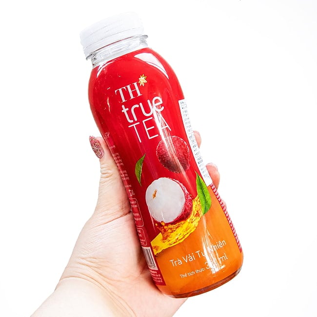 ライチティー TH true TEA - 350ml 3 - このくらいのサイズ感です。