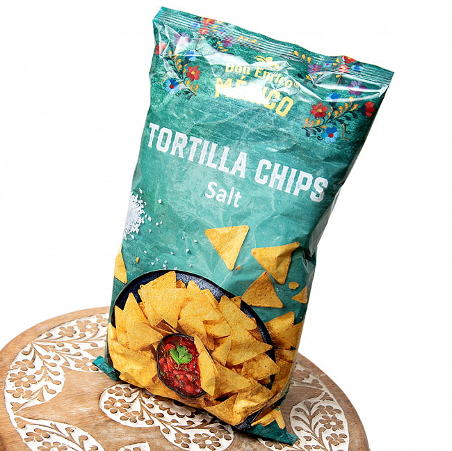 ドンエンリコ　トルティーヤチップス　ソルト 175g - TORTILLA CHIPS Salt 【Don Enrico Mexico】 2 - 斜めから撮影しました