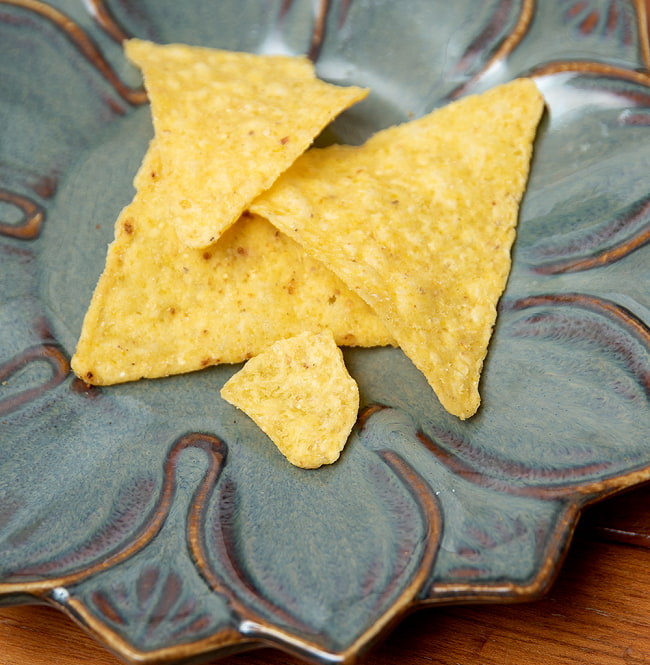 ドンエンリコ　トルティーヤチップス　ソルト 175g - TORTILLA CHIPS Salt 【Don Enrico Mexico】 5 - 中には三角形の塩味のトルティーヤチップスが入っています