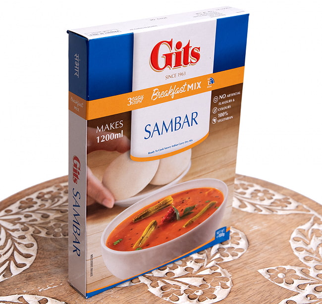 南インドのスープ　サンバルの素 - SAMBHAR Mix 【Gits】 2 - パッケージを別の角度から撮影しました