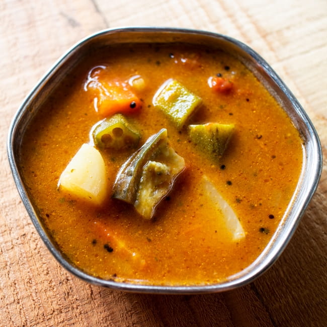 南インドのスープ　サンバルの素 - SAMBHAR Mix 【Gits】 4 - 調理例になります。本格的！
