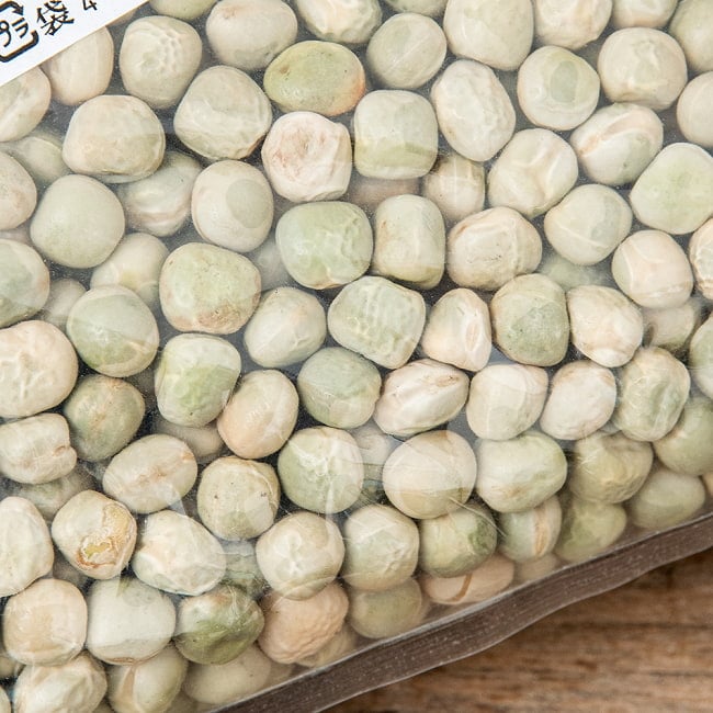 【大粒】ケラウ - インド産乾燥グリーンピース 1Kg インドネパールのスパイスおかずに！ 4 - 使いやすい中粒サイズ。