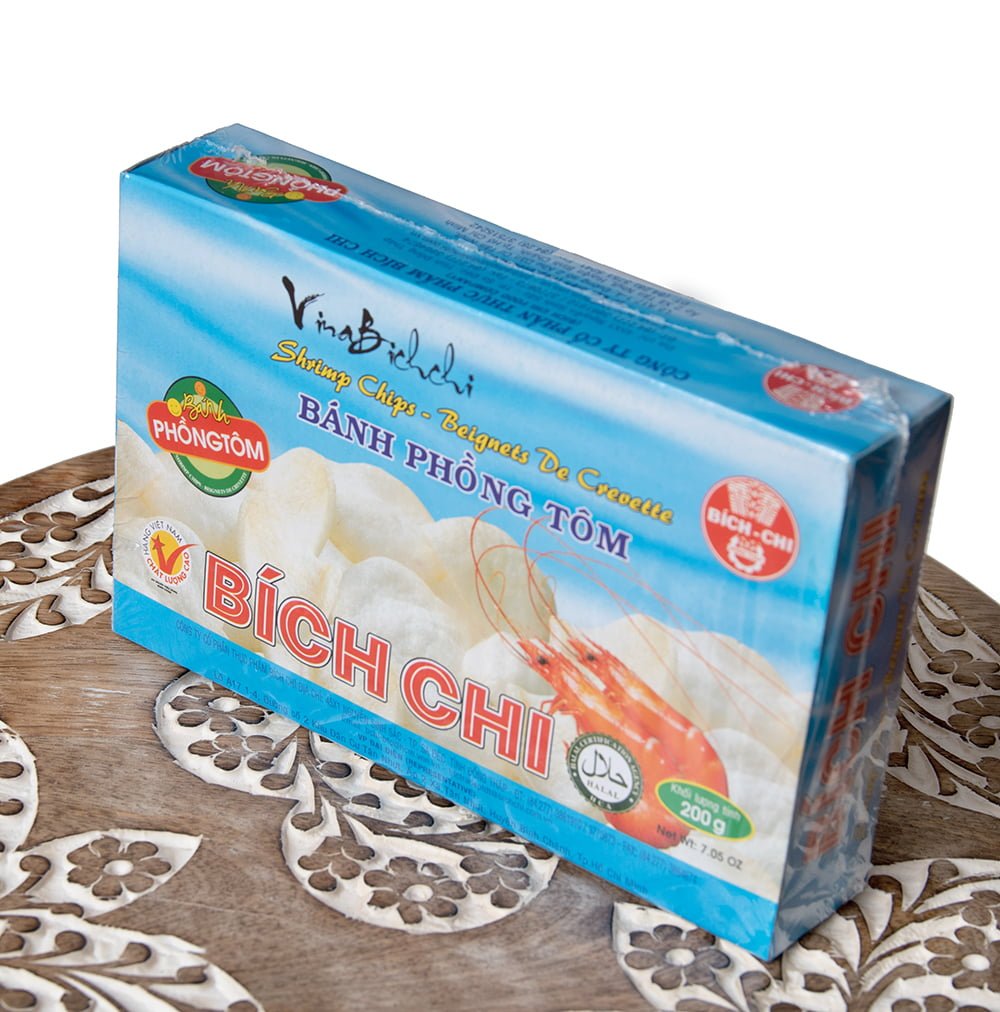 インド・アジア雑貨ティラキタ　Bich　ベトナム食品　ベトナムお菓子　スナック　海老せんべい　えびせん　fd-snk-250　シンプル　200g　ベトナム食材　通販　Chi　アジアン食品
