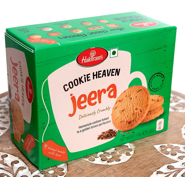 クミン味のクッキー - COOKIE HEAVEN Jeera 2 - 斜めから撮影しました