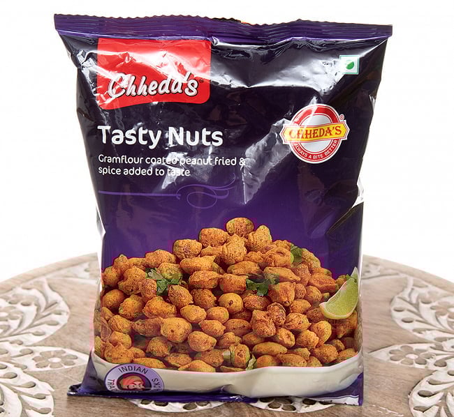 インドのスパイシーナッツ - Tasty Nuts【Chhedas】の写真インド,お菓子,スパイシー,ナッツ,マサラスナック