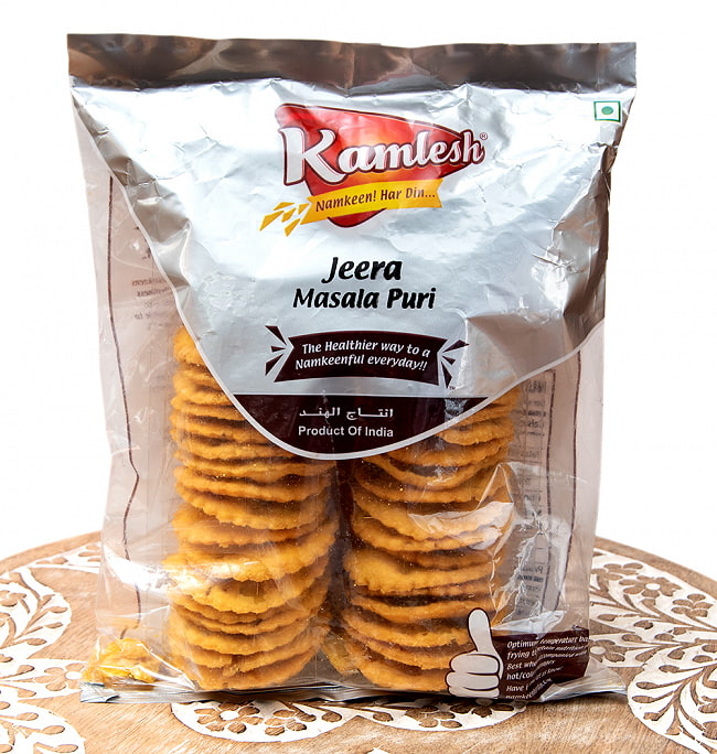 クミン味のビスケット - Jeera Masala Puri【Karnesh】の写真インド,お菓子,スパイシー,ナッツ,マサラスナック